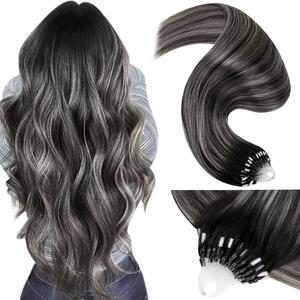LaaVoo Micro Hair Extensions Real Human Hair Micro Ring Extensions human hair 50 Gram