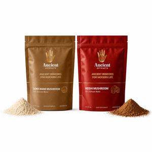 Lions Mane and Reishi Mushroom Extract Bundle - 2 Months Supply