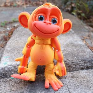 3D Printed Climbing Monkey Statue, Realistic Eyes Home Decor, Perfect for Halloween Christmas Gifts, Birthday Present, Animal Figurine