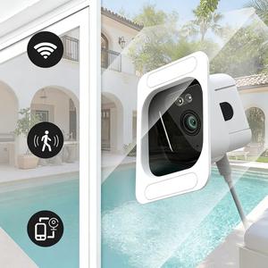 Smart 2K Window Camera,2.4/5GHz Dual Band Security Camera, Color Night Vision & Auto Tracking,24/7 recording,2-Way Audio & App Control