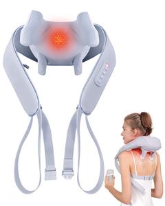 Upgraded Cordless Neck & Shoulder Massager 6D Deep Kneading for RelaxationHands-Free Back Buckle Design Great Gift for Men, Women & Parents Father’s Day Relaxation Gift&Relaxation