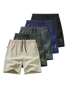 Men's Quick Drying Breathable Shorts, Regular Fit Casual Comfy Pocket Shorts for Summer, Men's Bottoms for Daily Wear, Runs Small, Casual Fashionable Shorts