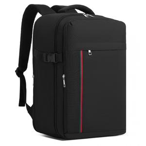 [MissLulu Bags] Ryanair/WizzAir Underseat Rucksack 40x20x25cm 20L Cabin Backpack with Red Trim with 15.6” Laptop compartment  – Water-Resistant Travel Daypack with Luggage Strap - 4 Colours available