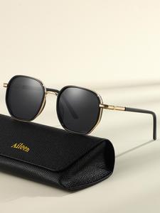 Unisex Vintage Round Frames Sunglasses, Trendy Casual Sunglasses for Everyday Use, Fashion Accessories for Outdoor Activities, Unique Trendy Shades for Women