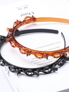 Cute Hair Clip Decor Hair Hoop, Novelty Multifunction Hair Hoop, Fashionable Hair Accessories for Women, Minimalist Headwear for Hairstyle Idea, Trendy Hair Hoop, Twist and Clip Headband