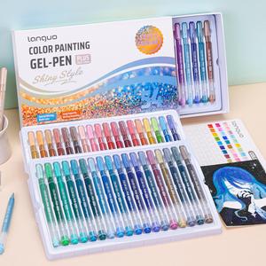 16/24/36/54/72 Color Glitter Gel Pen Set, 1 Set Super Flash Gel Pens for Coloring Books Drawing Doodling, DIY Birthday Cards
