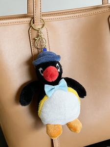 Cute Pingu Costume Penguin Keychain Charm, Creative Gift, Plush Toy Hanging Decoration, Cartoon Cute Doll Accessory