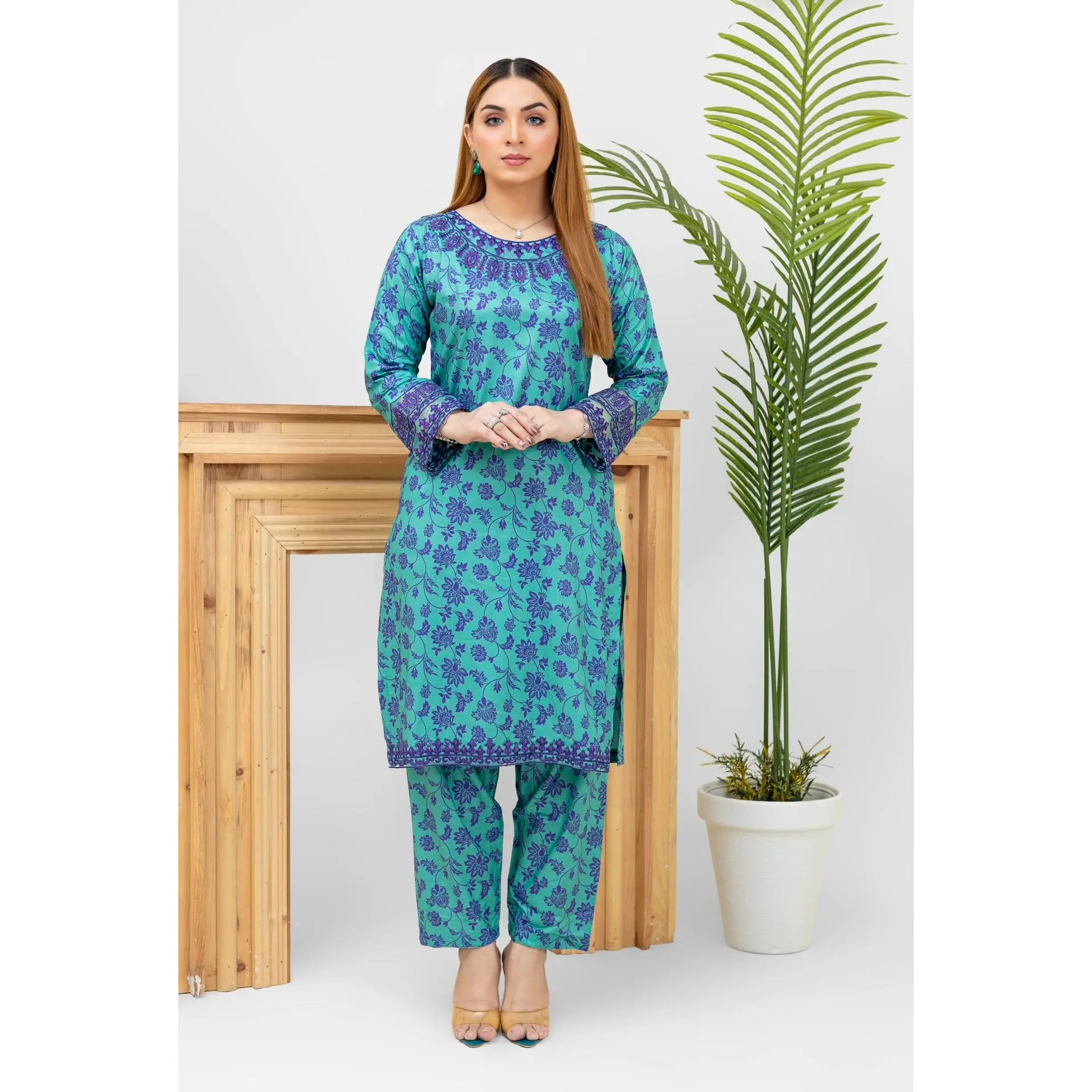 Brit 2 piece linen_2046 ladies suit BN1