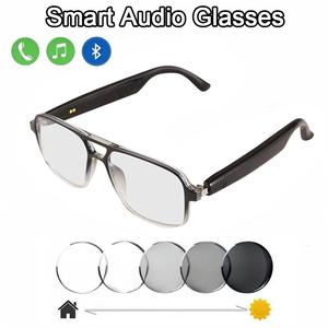 PENGTENG Smart Glasses ,Fashion Gradient Frame, Auto-Tint Polarized Lenses, Bluetooth-compatible Audio, Microphone & Speaker, Sports Outdoor, Unisex, Summer Waterproof