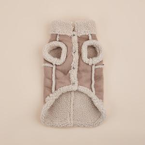 Cute Plush Dog Vest, Warm Plush Dog Jacket, Soft Fleece Lining Coat for Small Dog Cat, Cute Puppy Clothing for Autumn Winter Cold Weather, Christmas Gift, Frenchie Dog Clothes