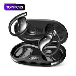 Htc Ne57 Wireless Earbuds with APP Support, Real-Time Translation, BT-compatible 6.0, LCD Display, Fast Charging, Ipx5 Waterproof, Compatible with Android & iOS