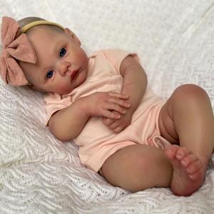 19 Inch Realistic Baby Doll, Soft Comfy Reborn Baby Dolls Toy, Fun Unisex Gift For Toddlers
