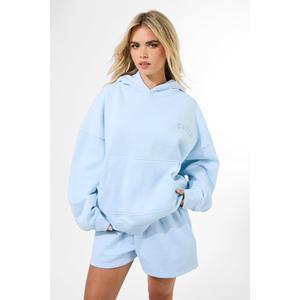 Kaiia Embossed Mini Sweat Short Pale Blue