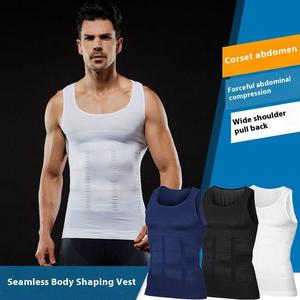 Men's Compression Shirt, Slimming Vest, Body Shaper, Workout Tank Tops, Underwear