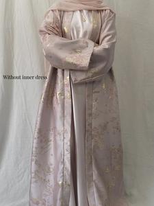 Women's Modest Long Robe Dress, Elegant Floral Pattern, Comfortable & Stylish Design, Perfect for Daily Wear & Special Occasions