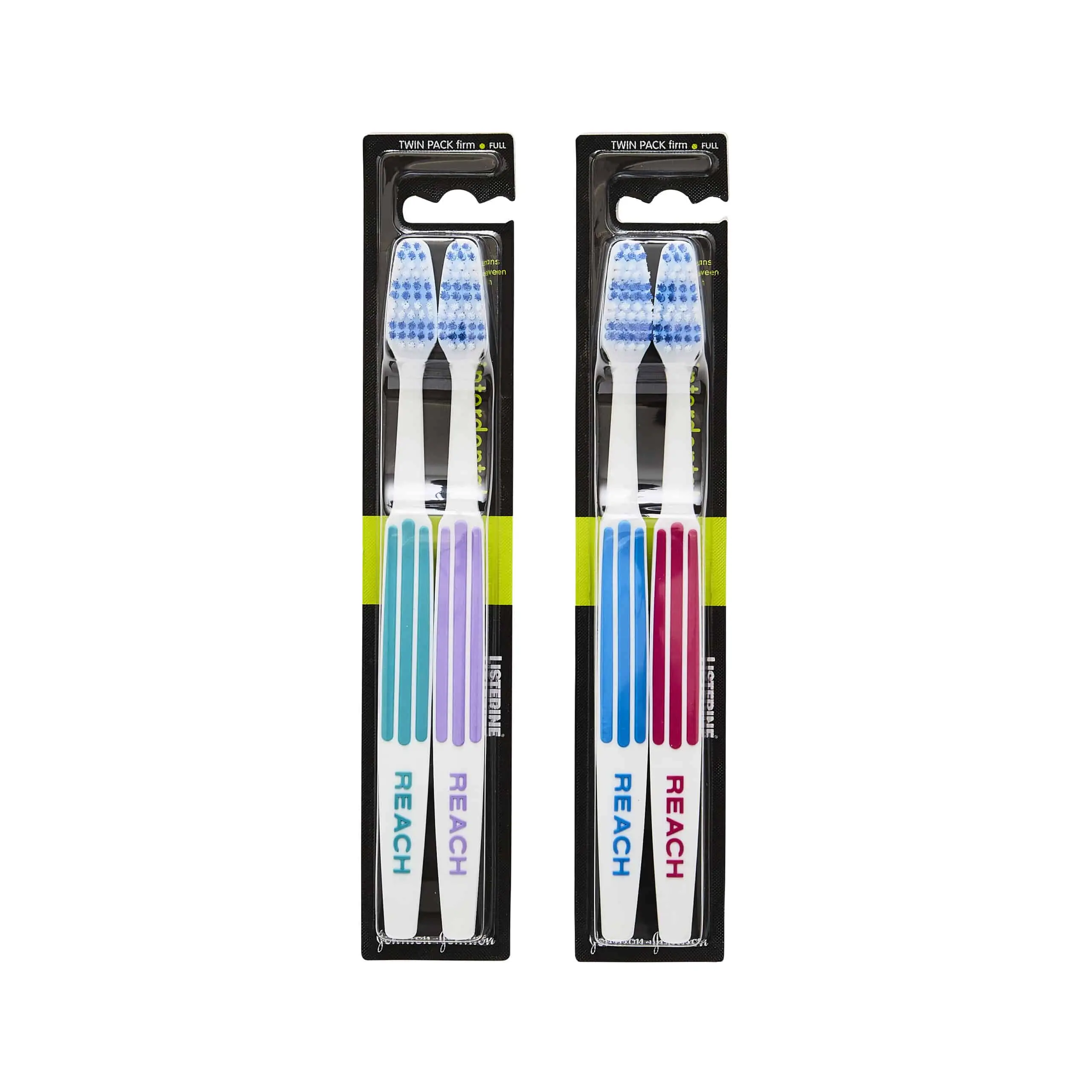 Listerine Duo Reach Interdental Firm Toothbrush Pack of 2