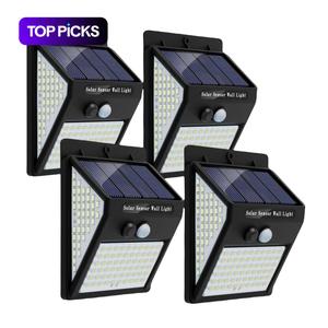 140LED Solar Security Lights Outdoor, Solar Motion Sensor Lights, 270 Degree Wide Angle Waterproof Solar Powered Durable Wall Lights, LED Lights, Outside 3 Modes forGarden Fence Door Yard Garage Pathway, Back to School Supplies