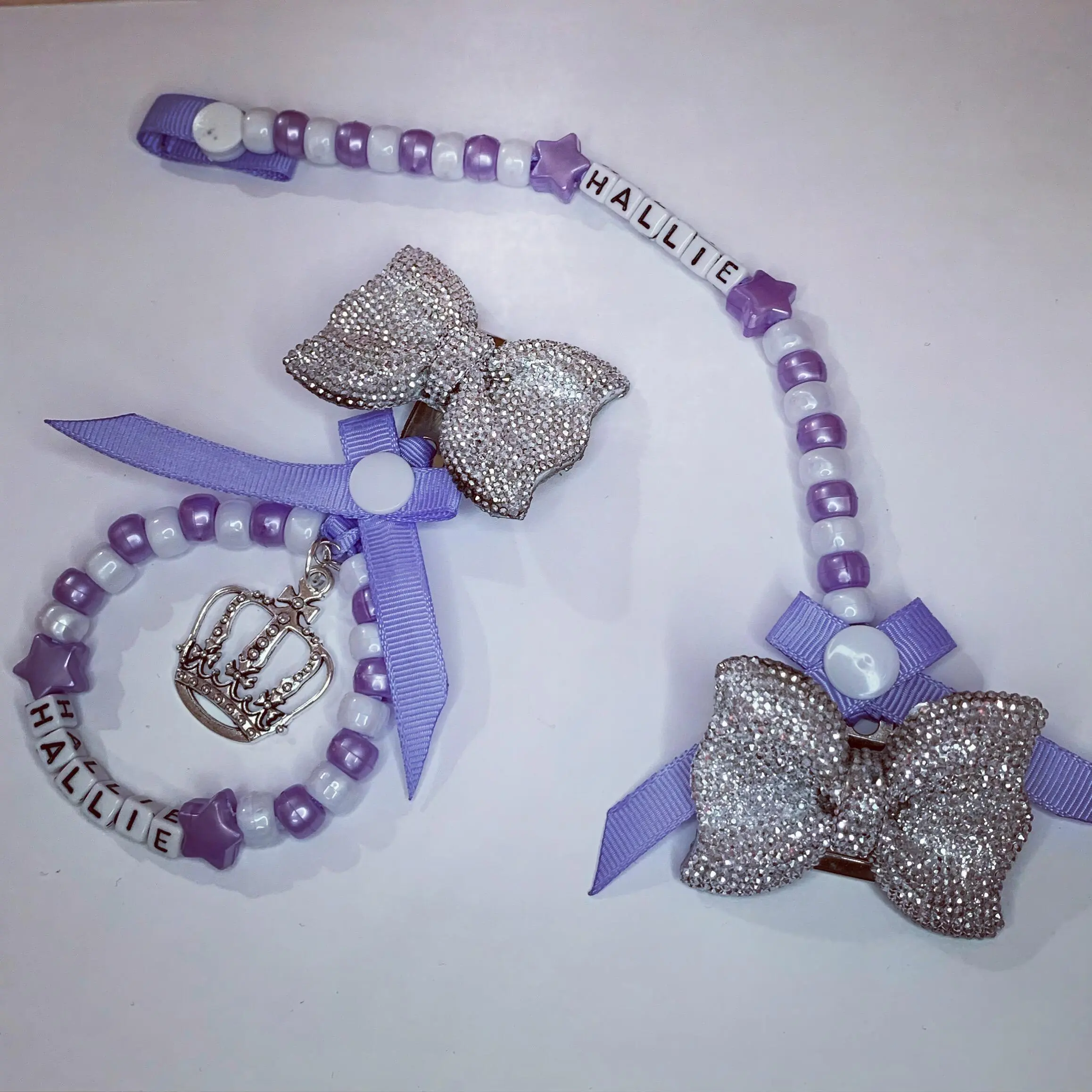 Personalised Dummy  Clip and Pram Charm Soother Strap Baby Boys Girls Dolls Pink Blue Gold Silver White Navy Black Bling Designer Any Name Colour  SALE zxcxcz220
