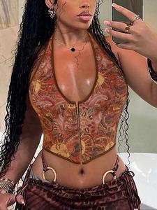 Women's Halter Neck Strapless Vest Top, Elegant Fashionable Casual Wear, Perfect for Daily Use & Special Occasions