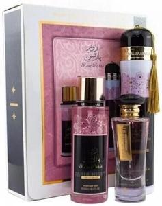 Rose Paris Night Gift Set - 100ml Perfume, 250ml Perfume Mist, 300ml Air Freshener by Ard Al Zaafaran