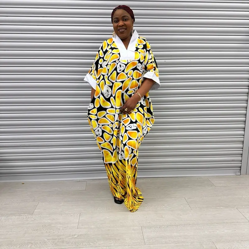 Crepe Maxi Dress - Breathable and Elegant for African Outdoor Outfit - Traditional, Lightweight, Shortsleeve