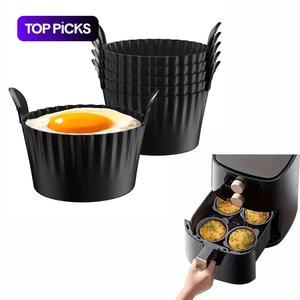 Silicone Egg Cup for Air Fryer, 6 Counts/set Non-stick Egg Baking Cup, Egg Cooking Mold, Kitchen Baking Utensils, Home Supplies