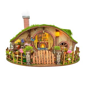 Book Nook Kit, DIY 3D Wooden Handmade Puzzle House, Desktop Toy Decoration, Miniature Bookshelf Insert Decor, Perfect Gift for Adults & Teens