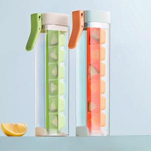 Ice Cube Mold, 1 Count Ice Cube Tray with Lid & Ice Scoop & Ice Clip, Multi-grid Ice Tray for Freezer, Kitchen Gadgets