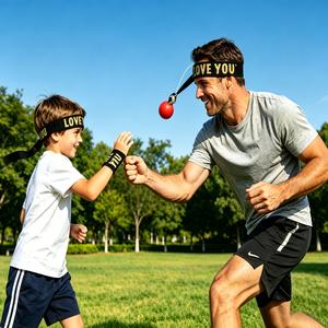 MMA Muay Thai Boxing Speed Ball with Headband for Reaction Time & Agility Training – Lightweight PU Ball with 90cm Rope, Red or Black Option