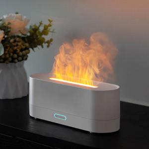 160ml flame design aroma diffuser, portable usb powered essential oil desktop diffuser, usb humidifier machine, air humidifier with 7 colors light for home office, aromatherapy for home, fragrance aroma humidifier
