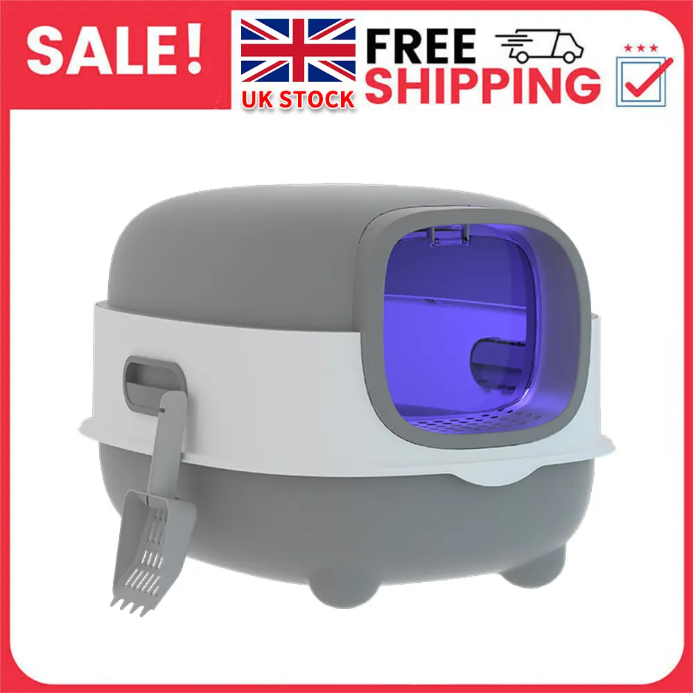 Large Self-Cleaning Cat Litter Box - Anti-Splash Drawer Design, UK Preferred