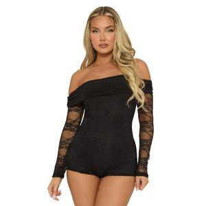 Irena Womenswear Rebellious Fashion Lace Bardot Playsuit