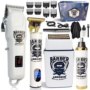 LARGNER Hair Clippers for Men Professional, Beard Trimmer Kits & Sets, Electric Shavers, Hair Clippers & Trimmer Ceramic T-Blade, for Barber, for Gifts