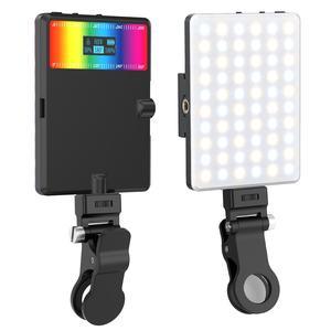 RGB Selfie Light for Phone, Dimmable 2500K-9000K LED Phone Lights, Video Light for iPad Phone, Laptop, Makeup, Selfie, Vlog, Ring Light