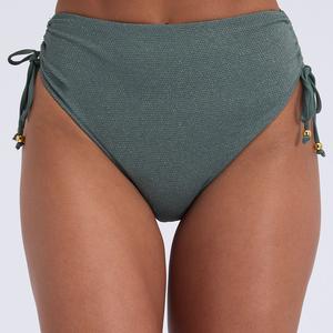 Boux Avenue Ibiza Sparkle High Waisted Bikini Bottoms Tie Side Ruched Swim Briefs