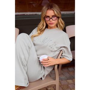 Kaiia Oversized T-shirt Sage Green