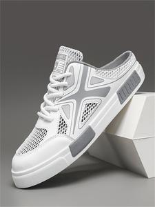 Men's Casual Breathable Mesh Sneakers, Fashionable Comfortable Non-slip Sneakers, Male All-match Round Toe Sports Shoes for Daily Wear