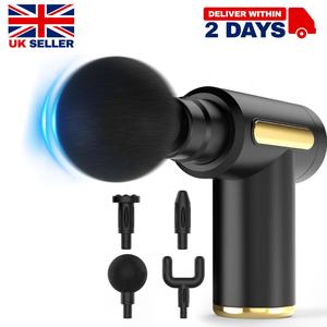 Massage Gun Deep Tissue, Muscle Percussion Massager with Speeds Quiet Hand Massagers with LCD Heads for Shoulder Body Back Relaxation