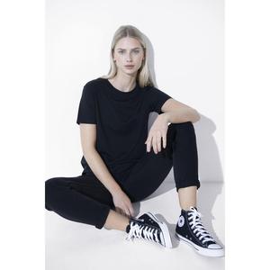 Lovall Everyday T-Shirt - Black  | Clearance |  Standard and Plus Sizes Available, Sizes 6-28, Soft Touch Cotton Blend Fabric, Relaxed Fit