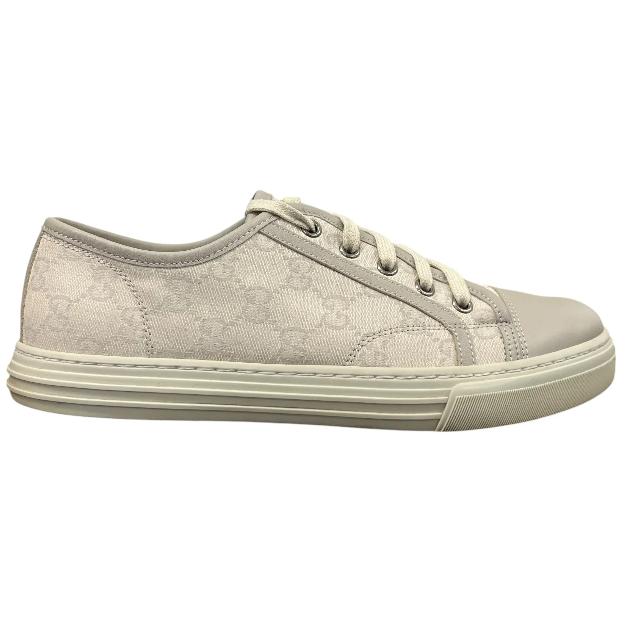 Men's Gg Supreme Low Trainers Cream Size EU 40 / UK 6