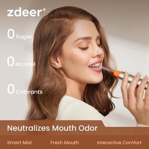 【Replacing the cartridge liquid is not supported】ZDEER Smart Electric Oral Spray - Oral Spray Fresh Breath, 3 Flavors, Rechargeable, Sugar Free and Alcohol Free, All-in-One, Kissing Spray Daily  freshener spray