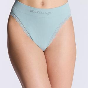 Boux Avenue Ribbed Seamless Lace Thong Women's Soft Stretchy Knickers Underwear