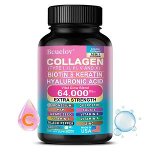 Collagen Supplement with Biotin for Healthy Hair, Skin & Nails - 120 Capsules