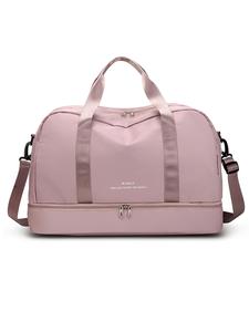 Women's Solid Color Travel Duffel Bag, Back To School, Large Capacity Shoulder Weekender Overnight Bag, Sports Tote Gym Bag, Travel Bag for Women & Girls, Travel Duffle Bag, Traveling Bag