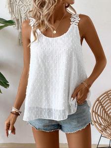 Women's Plain Tank Top, Elegant Casual Sleeveless Top for Summer, Ladies Clothes for Daily Wear