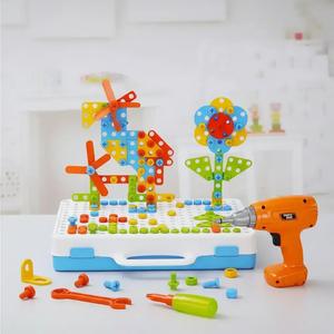 Construction Games with Toy Drill, 1 Set Creative Engineering Building Kit, Learning Constructor Set Gift, Christmas Gift