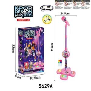 Kpop Demon Music Microphone Children's Toy with Light Microphone Can Play Songs Toy Halloween and Christmas gifts for children