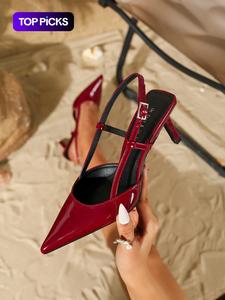 Women's Fashionable Solid Color Stiletto Heels, Elegant Pointed Toe High Heels for Party, Daily Wear for Women & Girls