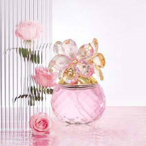 Women's Rose Perfume, Pink Long Lasting Floral Scents Fragrance, Refreshing Natural Fruit & Flower Scent Perfume, Elegant Fruity Floral Fragrance for Women & Girls, Soft Elegant Fragrance, Fruity Sweet Floral Long Lasting Perfume, Eau De Parfume