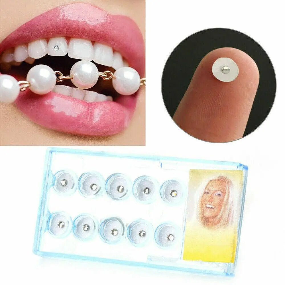 10/20/40pcs Dental Oral Teeth Diamond Tooth Gems Crystal Ornaments Jewelry UK